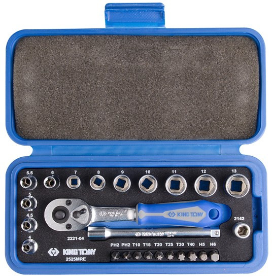 Биты / торцевые головки KING TONY 2525MRE