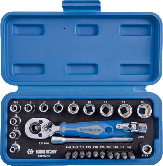 Биты / торцевые головки KING TONY 2527MRE