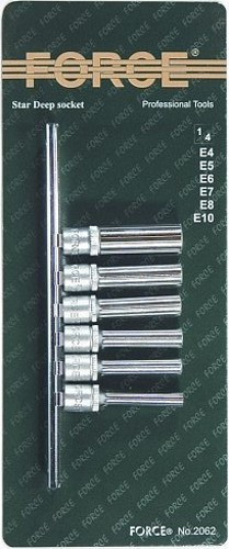Біти / торцеві голівки Force 2062