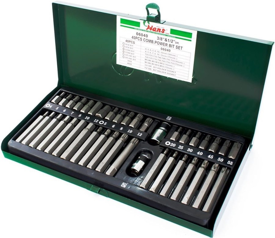 Біти / торцеві голівки HANS 06040