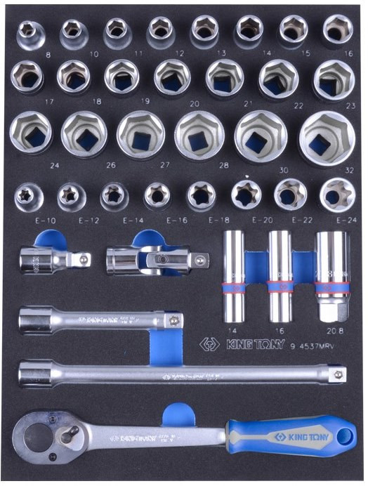 Біти / торцеві голівки KING TONY 9-4537MRV