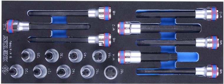 Біти / торцеві голівки KING TONY 9-4147PRV