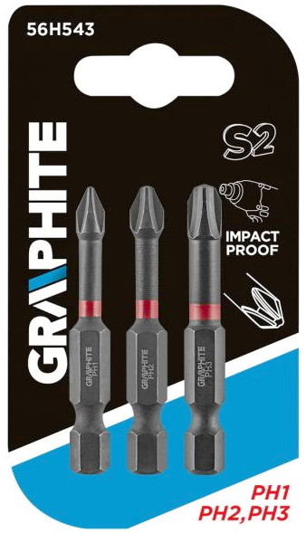 Біти / торцеві голівки Graphite 56H543