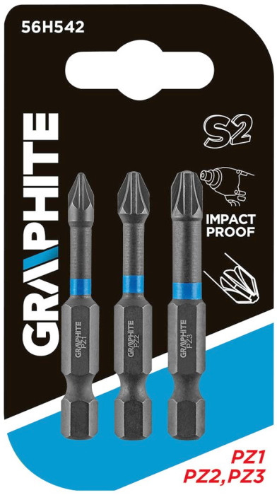 Біти / торцеві голівки Graphite 56H542