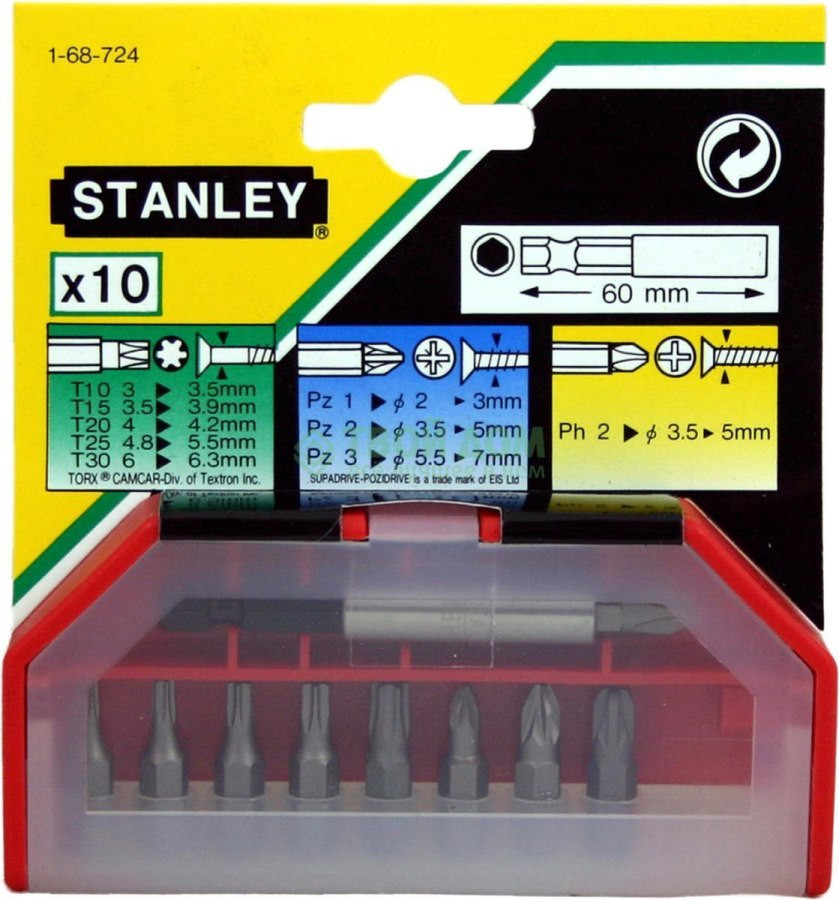 Біти / торцеві голівки Stanley 1-68-724