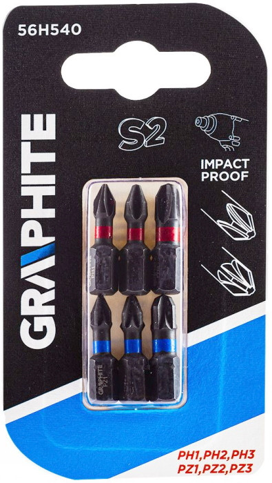 Біти / торцеві голівки Graphite 56H540