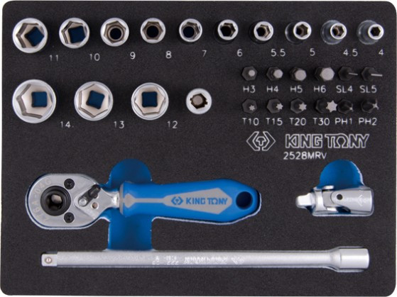 Біти / торцеві голівки KING TONY 9-2528MRV