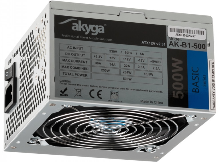 Блок живлення Akyga Basic AK-B1-500