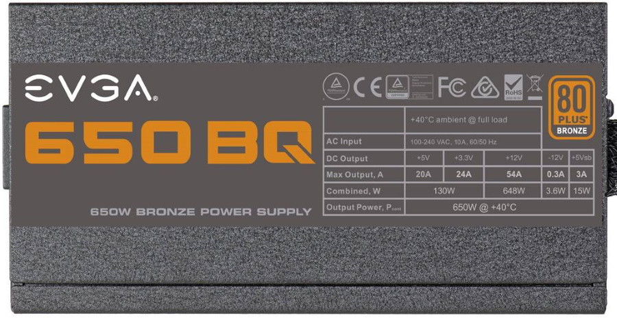 Блок живлення EVGA BQ 650 BQ