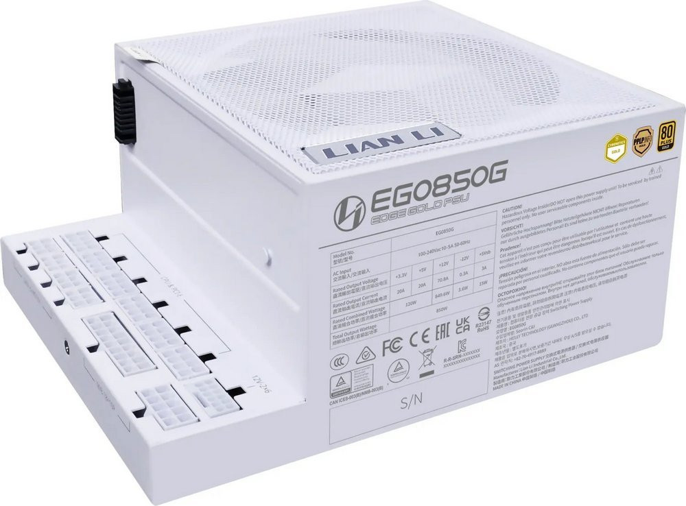 Блок живлення Lian Li Edge Gold EG850G White (G9P.EG0850G.W000.EU)