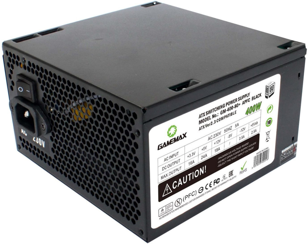 Блок питания Gamemax GM APFC GM-400-80 APFC Black