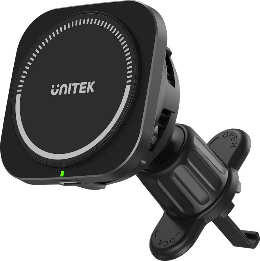 Держатель / подставка Unitek MagSafe 15W Wireless Phone Car Charger