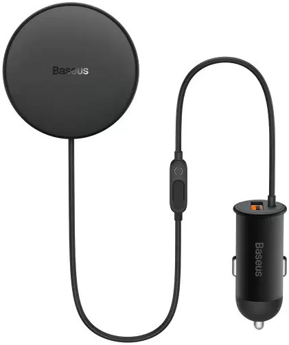 Тримач / авто зарядка BASEUS CW01 Magnetic Wireless Charging Car Mount USB A