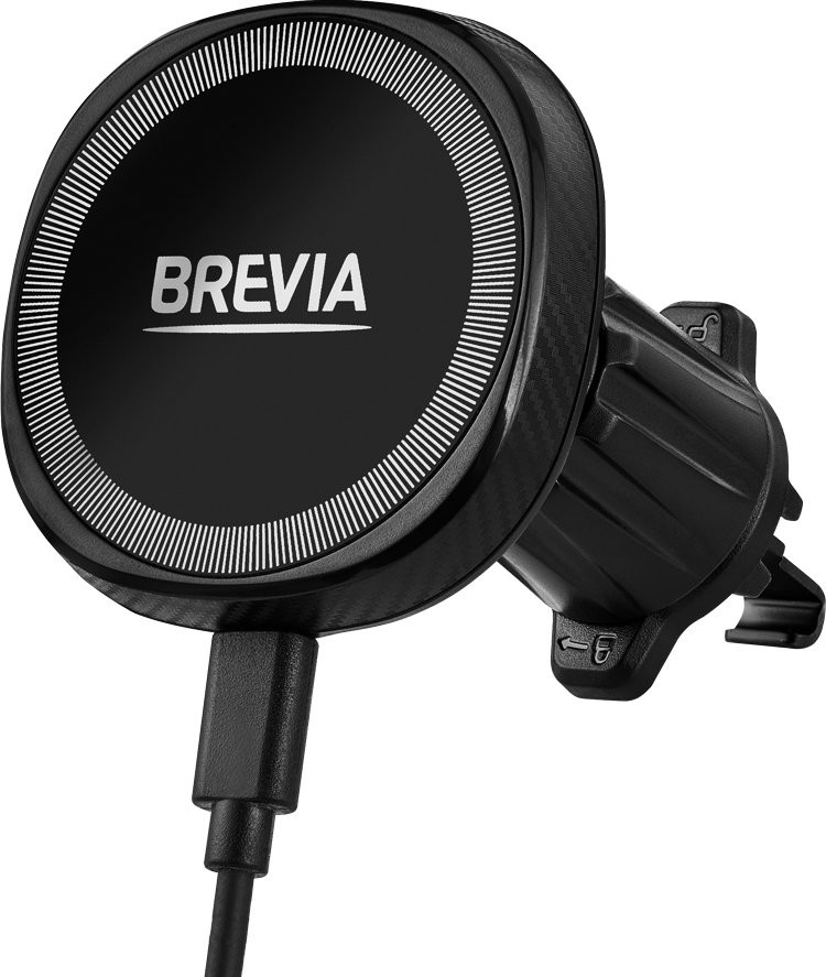Тримач / авто зарядка Brevia AirVent Ultra MagCharge