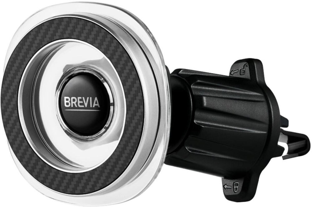 Тримач / авто зарядка Brevia AirVent Ultra Crystal MagRing