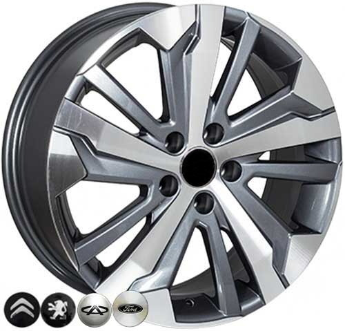 Литий диск Zorat BK5837 7x16/5x108 ET40 DIA65,1