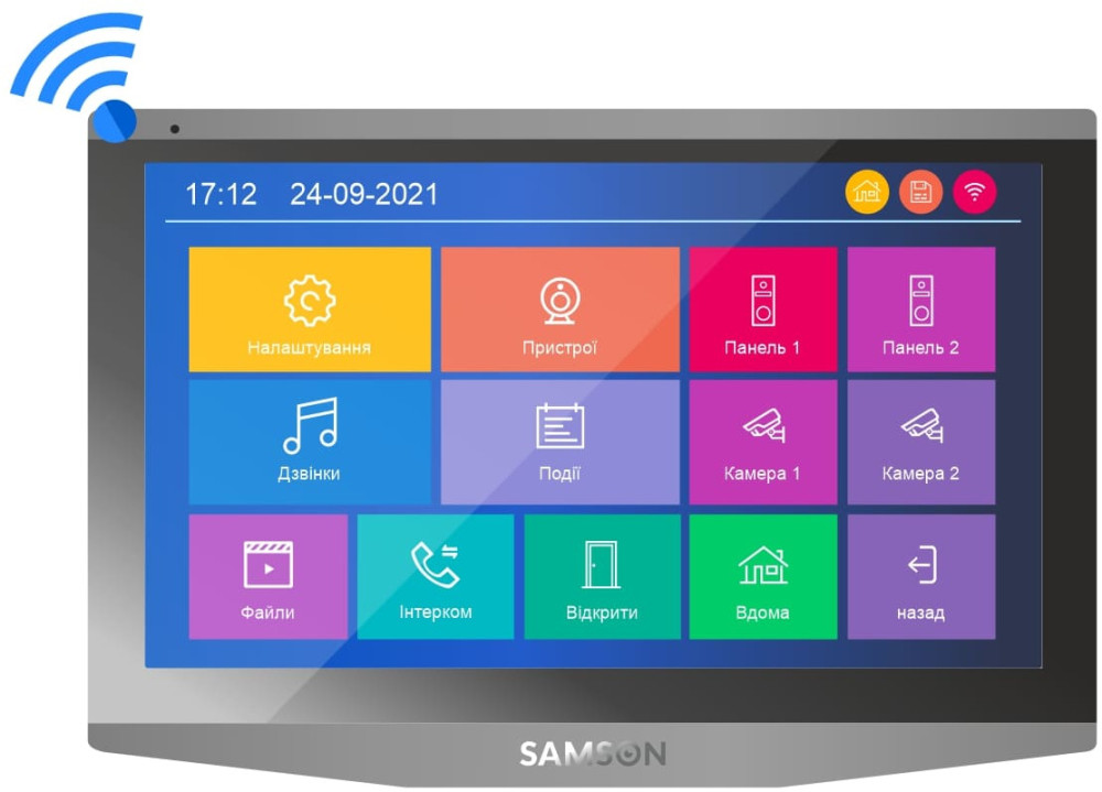 Домофон SAMSON SM-7FHD-GTW