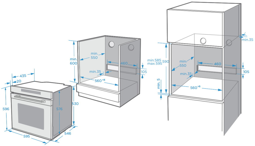 Духовой шкаф Interline OMG 970 SCD BA