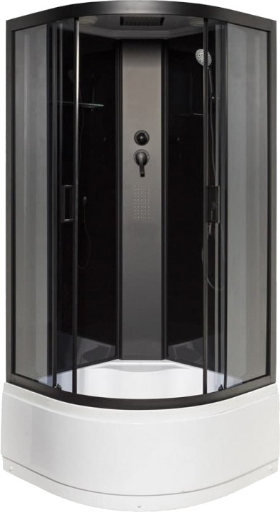 Гидромассажный бокс Vivia Nero 95 RC 90x90 угловая