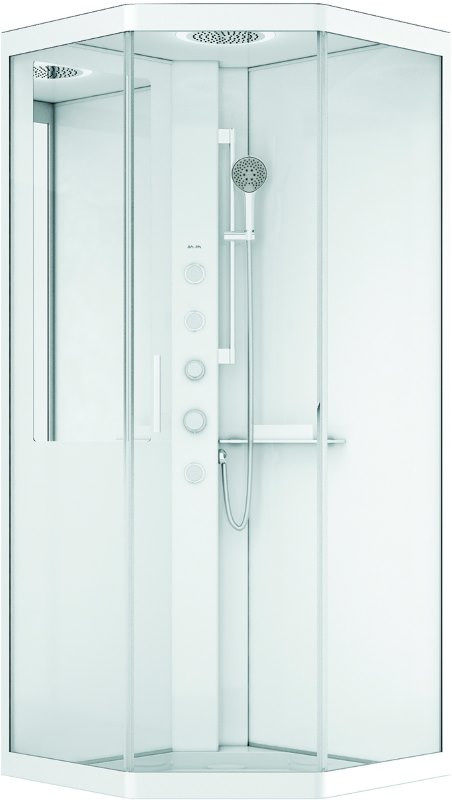 Гідромасажний бокс AM-PM Gem 90 W90C-018-090WTA 90x90 кутова