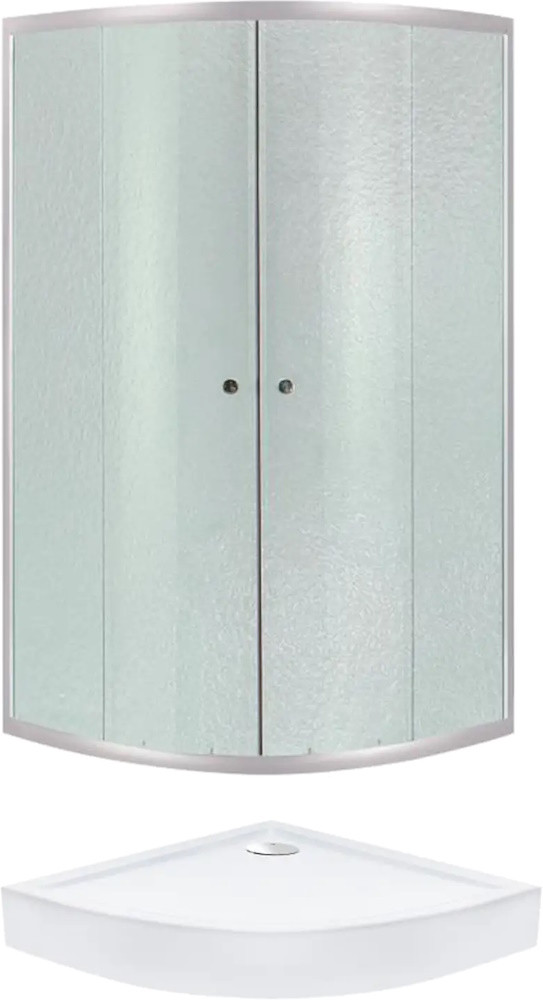 Душевая кабина Lidz Latwa SC80x80.SAT.LOW.FR 308812C2SET 82x82 угловая