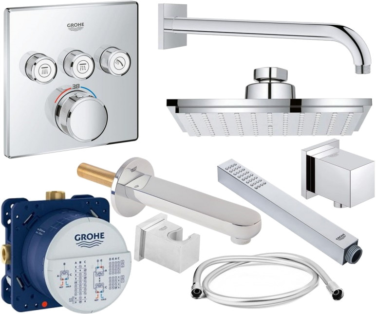 Душова система Grohe Grohtherm SmartControl Cube 23409SC2