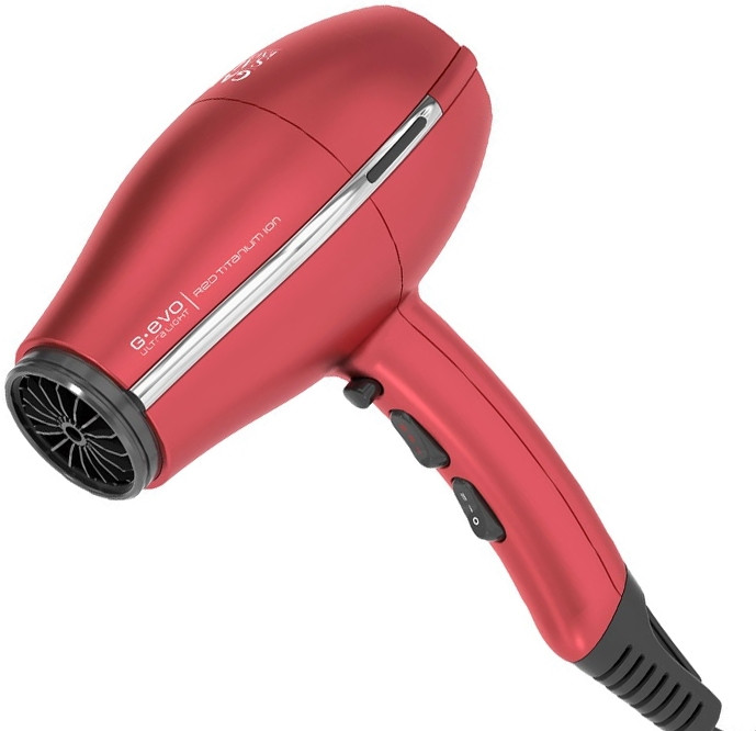 Фен GA.MA G-Evo Ultra Light 3800 Red Titanium Ion
