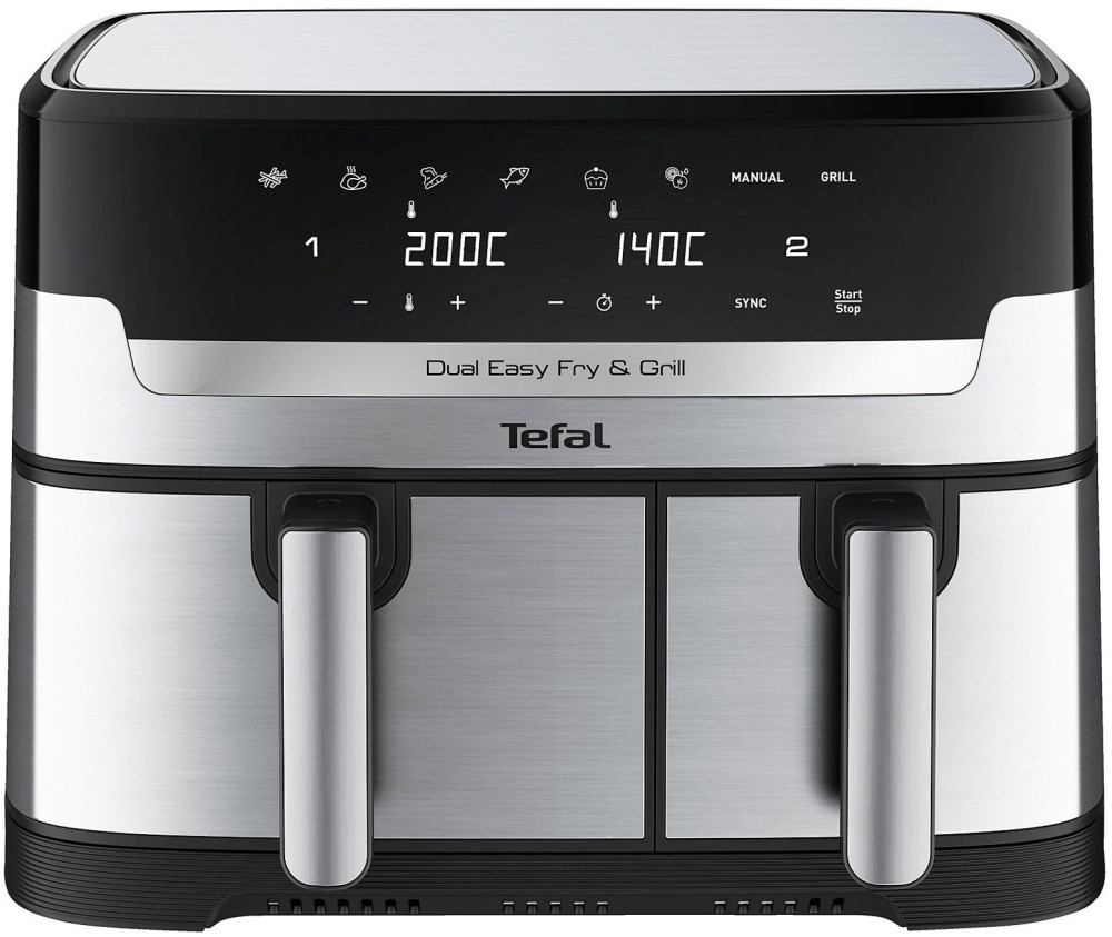 Мультипечь Tefal Dual Easy Fry & Grill EY905D10