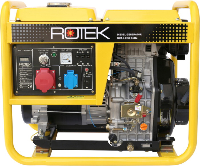 Електрогенератор ROTEK GD4-3-6000-5EBZ