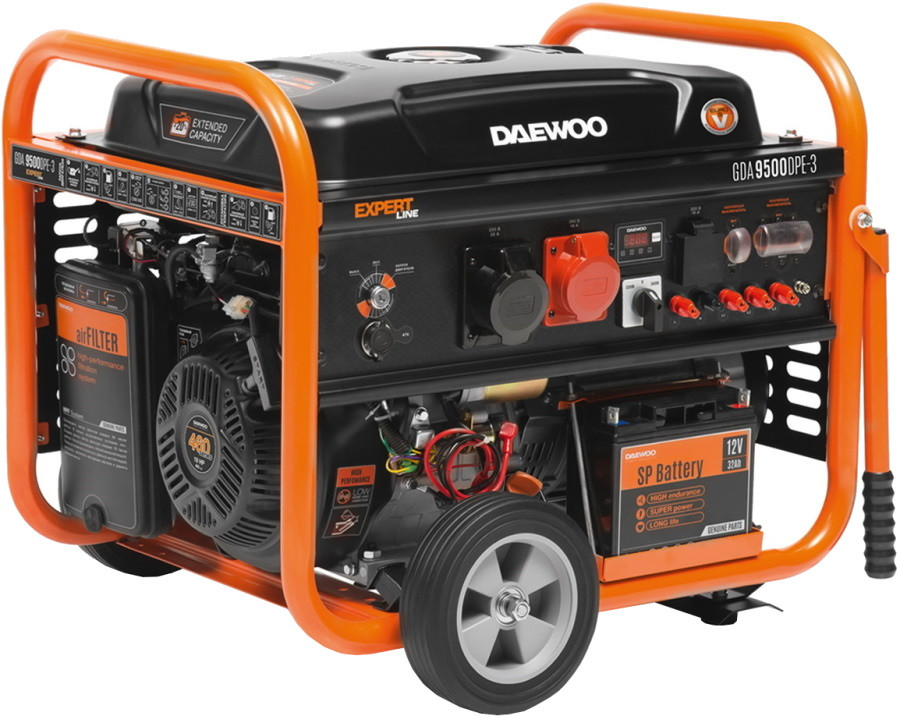 Електрогенератор Daewoo GDA 9500DPE-3 Expert