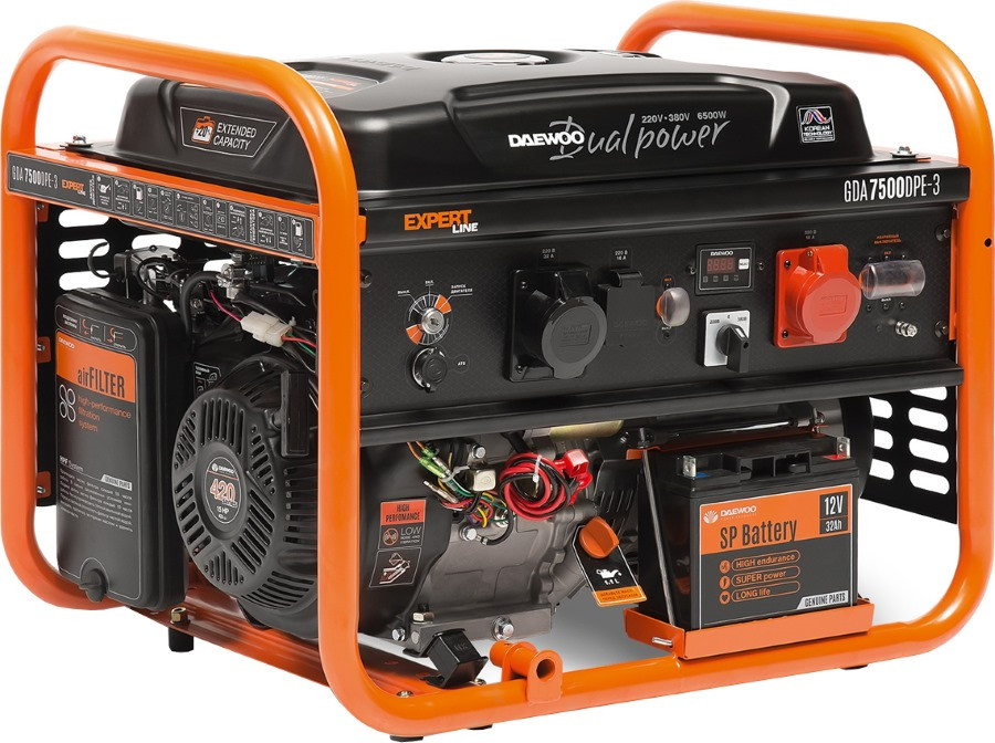 Электрогенератор Daewoo GDA 7500DPE-3 Expert