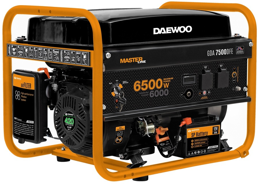 Электрогенератор Daewoo GDA 7500DFE Master