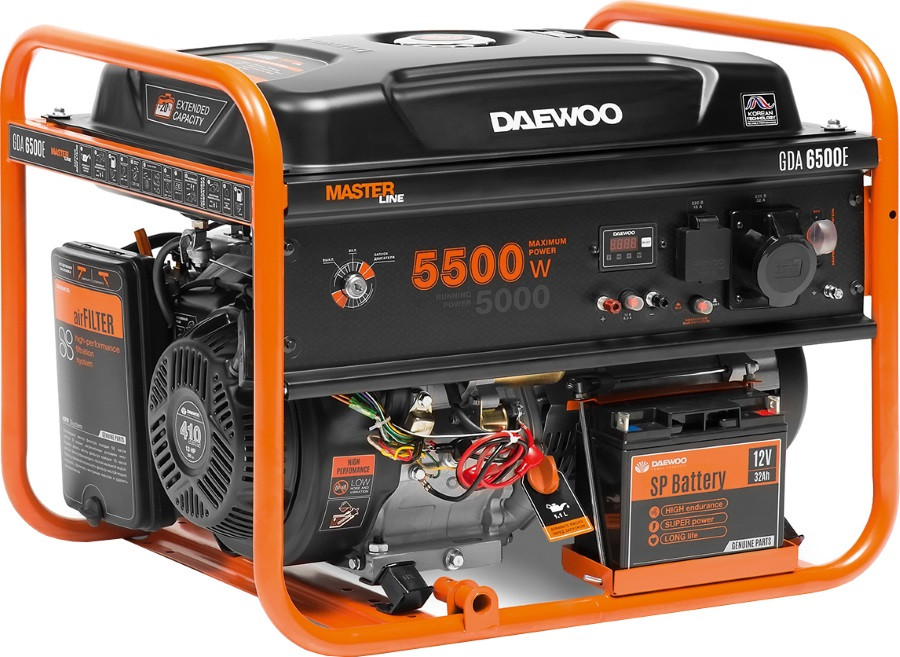 Электрогенератор Daewoo GDA 6500E Master