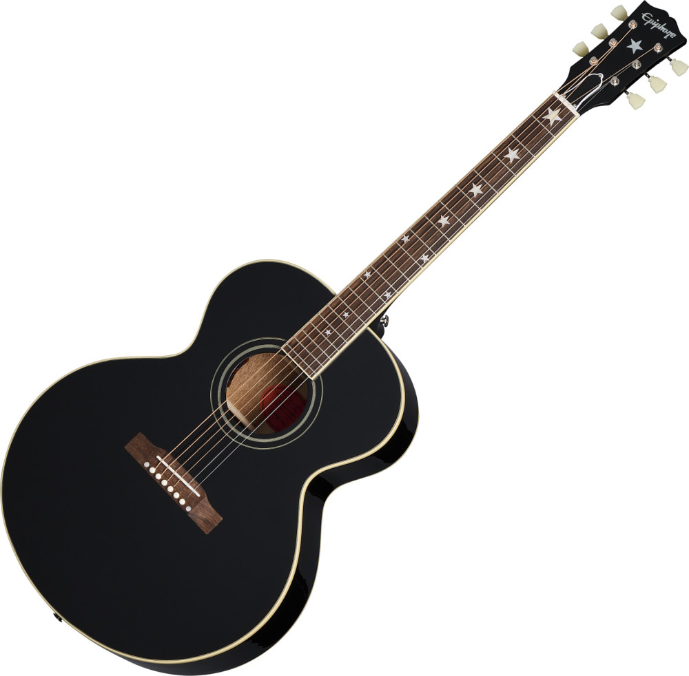 Электроакустическая гитара Epiphone J-180 LS