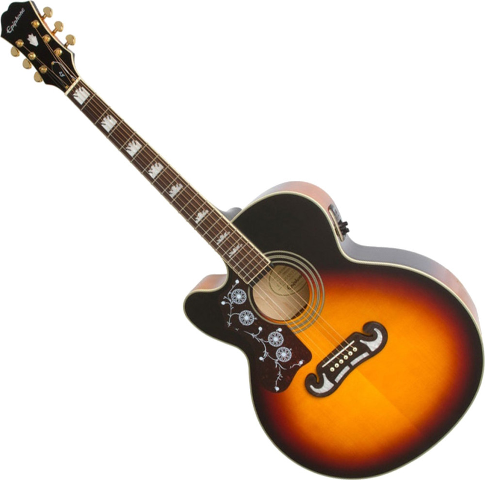 Электроакустическая гитара Epiphone J-200EC Studio Left Handed