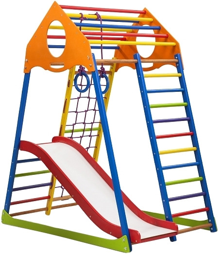 Спортивно-игровая площадка SportBaby KindWood Color Plus 1