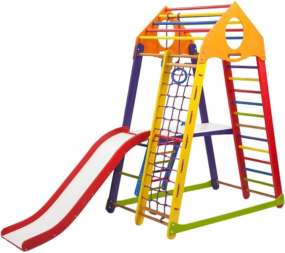Спортивно-ігровий майданчик SportBaby BambinoWood Color Plus 2