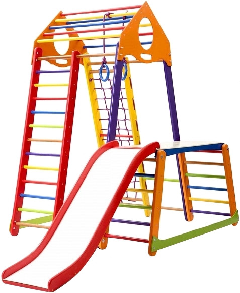 Спортивно-ігровий майданчик SportBaby BambinoWood Color Plus 1-1