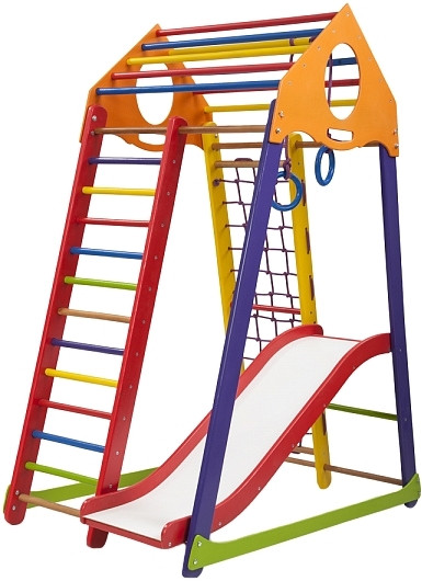 Спортивно-ігровий майданчик SportBaby BambinoWood Color Plus 1