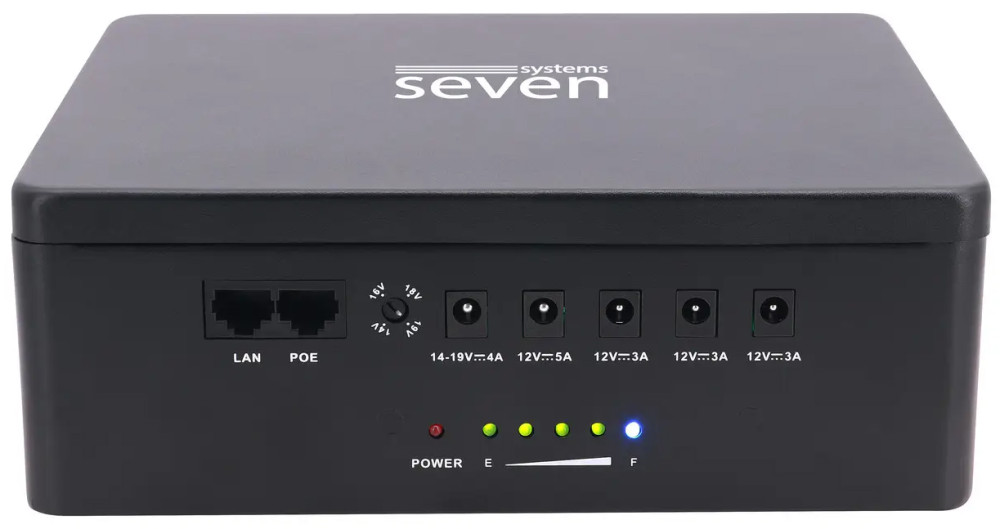 Міні ДБЖ Seven Systems UPS-7960 black 60W чорний