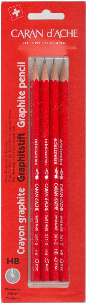 Карандаши Caran dAche Set of 4 Grafik Edelweis Red