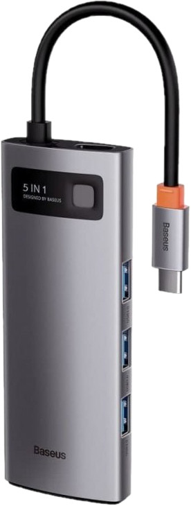 USB-хаб BASEUS Metal Gleam Series 5-in-1 Multifunctional Type-C Hub