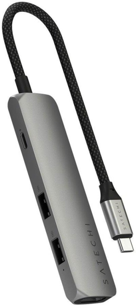 USB-хаб Satechi 4-in-1 USB-C Slim Multiport Adapter 4K