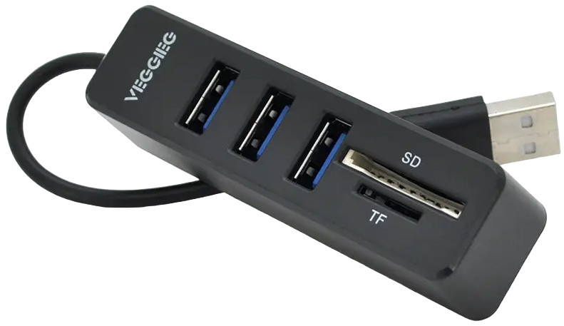 Кардридер / USB-хаб Veggieg V-C303
