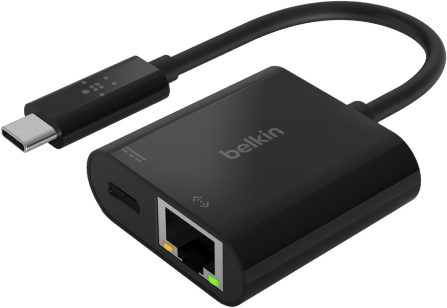 USB-хаб Belkin USB-C to Ethernet Charge Adapter