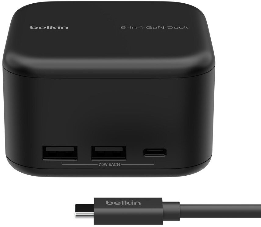 USB-хаб Belkin USB-C 6-in-1 Core GaN Dock 130W