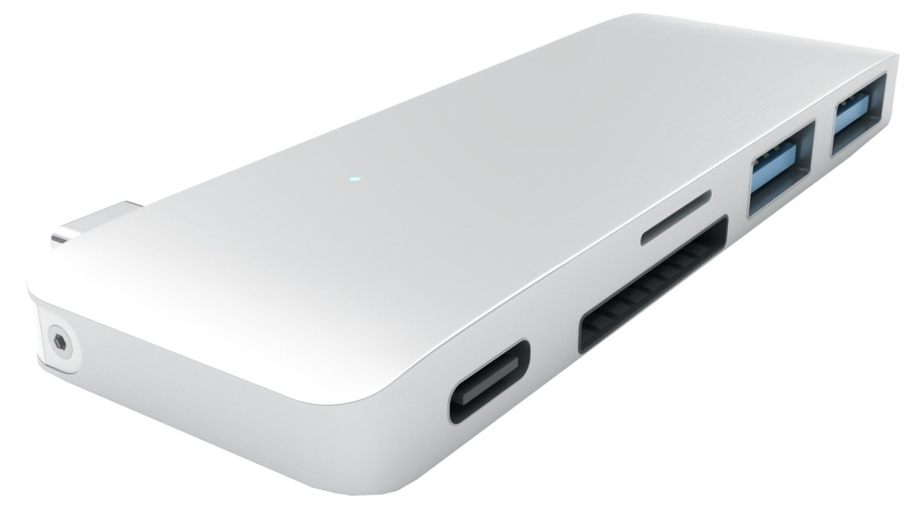 Кардридер / USB-хаб Satechi Type-C USB 3.0 Passthrough Hub