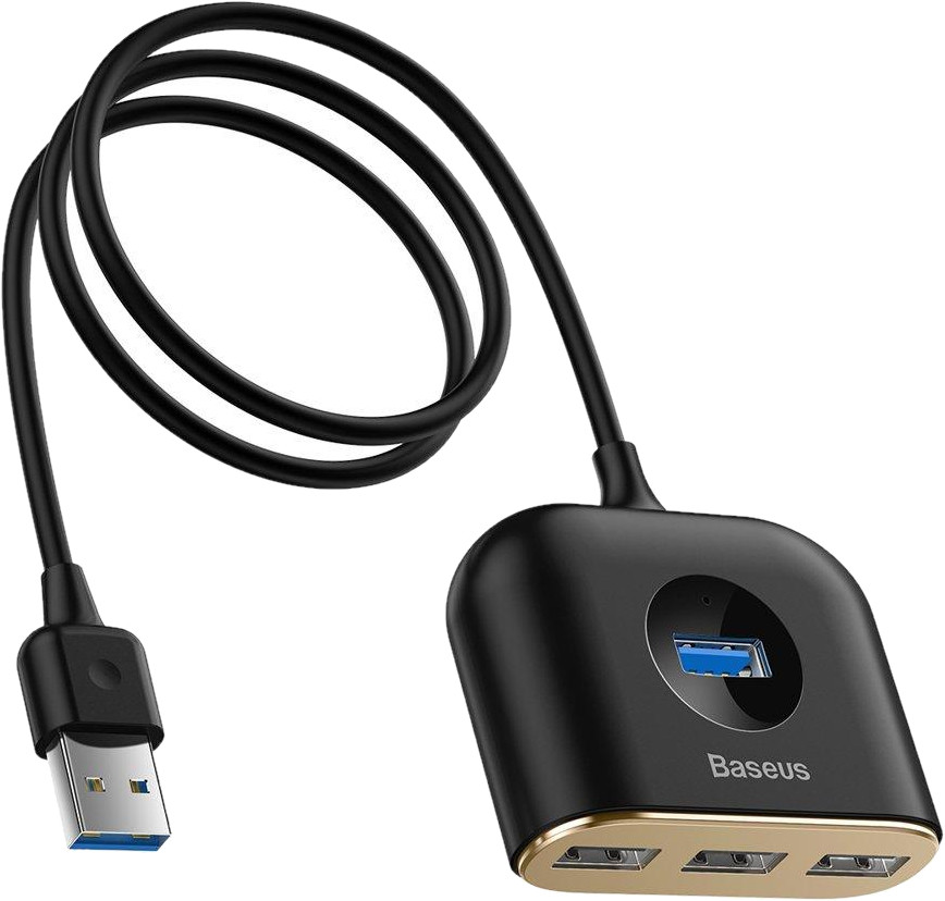 USB-хаб BASEUS Square Round 4 in 1 USB HUB Adapter