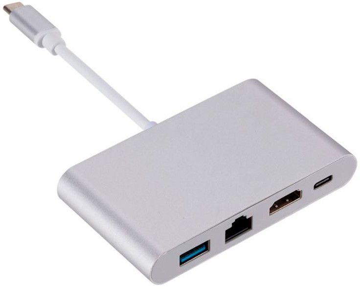 USB-хаб Dynamode Multiport USB 3.1 Type-C to HDMI-RJ45