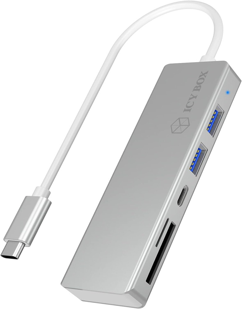 Картридер / USB-хаб Icy Box IB-HUB1413-CR
